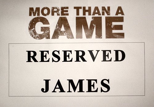 LeBron's seat