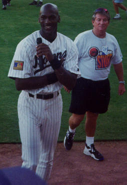 Michael Jordan at the Space Jam shoot - August 10, 1995